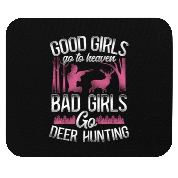 Discover Buck Deer Hunting Hunter Girl Mouse Pads