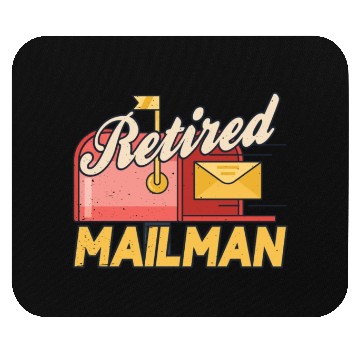 Discover Retired Mailman Postal Worker Courier Postman Mouse Pads