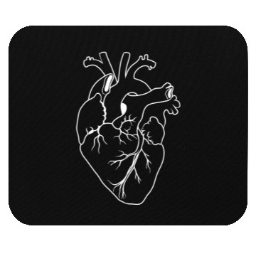 Discover Anatomic Heart Drawing Mouse Pads