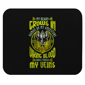 Discover Odin Warrior Nordic Mythology Raven Mouse Pads