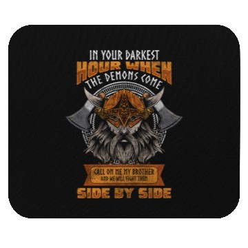Discover Nordic Warrior Heather Mouse Pads