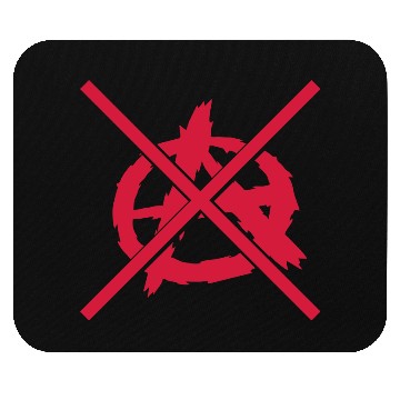 Discover Forbidden no anarchy symbol Mouse Pads