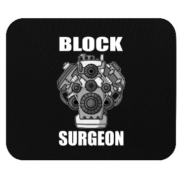 Discover Engine Block Surgeon Car Mechanic Mouse Pads