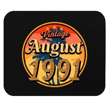 Discover 1991 August Birthday Greeting Mouse Pads