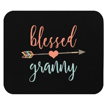 Discover Cute Arrow Blessed Granny Announcement Mouse Pads