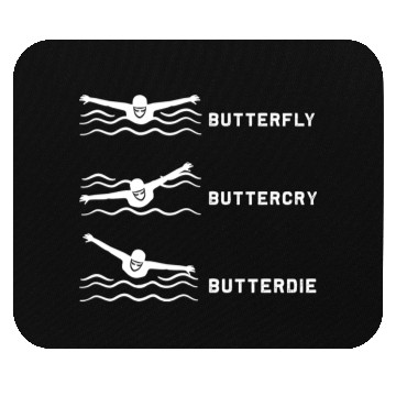Discover Swimmer Butterfly Swim Swimming Mouse Pads