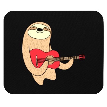 Discover SLOTH WITH GUITAR Mouse Pads