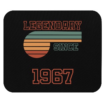 Discover 55th Birthday Legendary since 1967 Mouse Pads