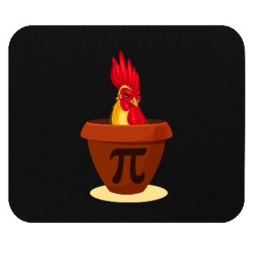 Discover Funny Chicken Pot Pie Mouse Pads Chicken Pi day