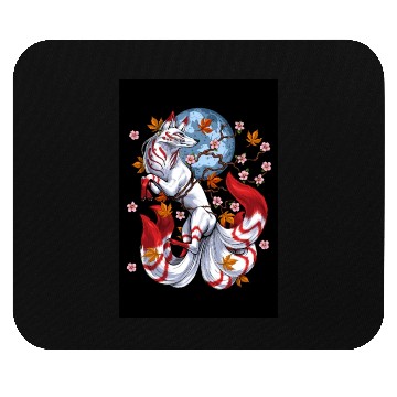 Discover Kitsune Japanese Fox Mouse Pads