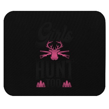 Discover Buck Deer Hunting Hunter Girl Mouse Pads