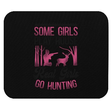 Discover Buck Deer Hunting Hunter Girl Mouse Pads