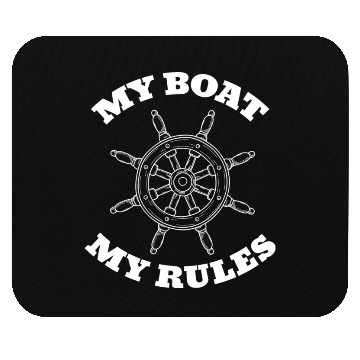 Discover My Boat My Rules Mouse Pads