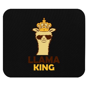 Discover Llama King boss cool Mouse Pads