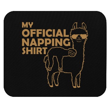 Discover sloth llama napping Mouse Pads