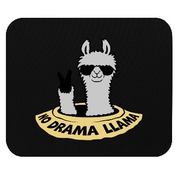 Discover floor hole peace llama Mouse Pads