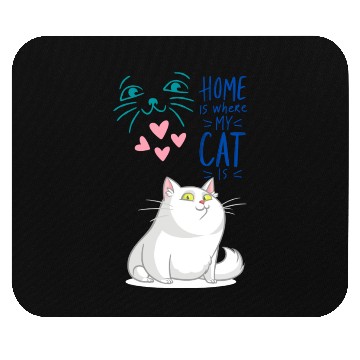 Discover Cat Home Smart Animal Funny Meme Love Family Pet Mouse Pads