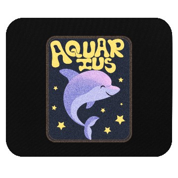 Discover Aquarius Sign Animal Mouse Pads