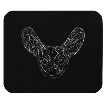 Discover Metallic Geometric Fennec Fox Mouse Pads