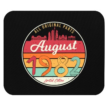 Discover 40th Birthday August 1982 Mouse Pads