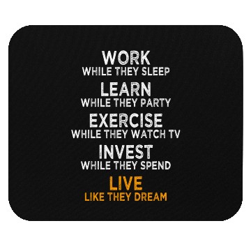 Discover Work While They Sleep Business Motivation Success Mouse Pads