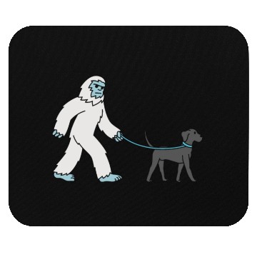 Discover Bigfoot Sasquatch Walking Great Dane Mouse Pads