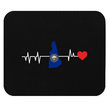 Discover New Hampshire Heartbeat Gift Mouse Pads