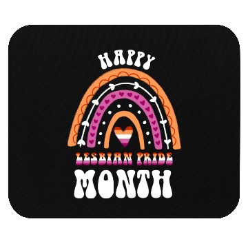 Discover Happy Lesbian Pride Month Lesbian Rainbow Mouse Pads