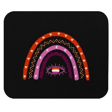 Discover Rainbow Lesbian Pride Flag Mouse Pads
