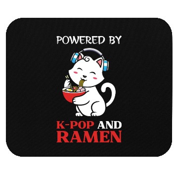 Discover Pwoered by kpop and Ramen, k pop music, ramen Mouse Pads