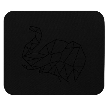 Discover elephant low poly Mouse Pads