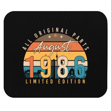 Discover Year Of Construction 1986 In August Mouse Pads