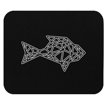 Discover fish low poly Mouse Pads