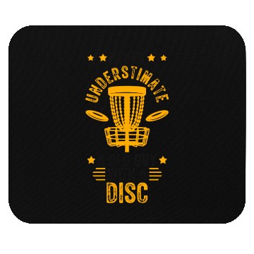 Discover Old Guy Disc Golf Vintage Ultimate Frisbee Mouse Pads