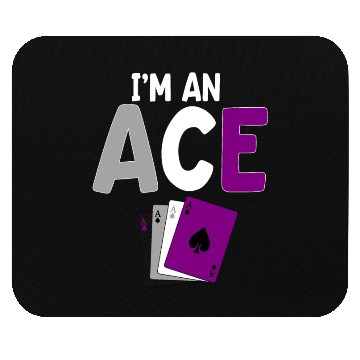 Discover I'm An Ace Asexual Pride Playing Card Mouse Pads