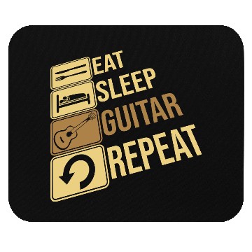 Discover Guitarist Eat Sleep Repeat Mouse Pads