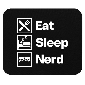 Discover Eat Sleep Nerd Mouse Pads