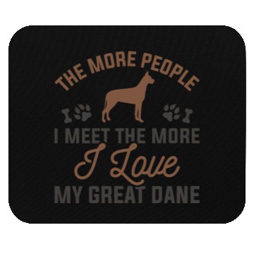 Discover I Love My Great Dane Mouse Pads