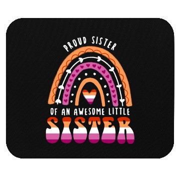 Discover Proud Sister Awesome Little Sister Lesbian Mouse Pads