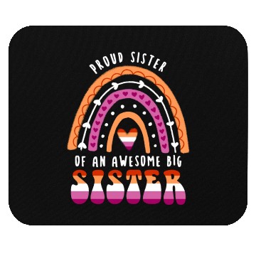 Discover Proud Sister Awesome Big Sister Lesbian Mouse Pads