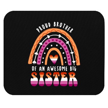 Discover Proud Brother Awesome Big Sister Lesbian Mouse Pads