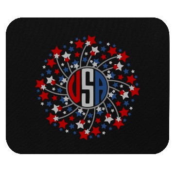 Discover Harbor Grace Designs Hand Drawn Stars Fireworks Mouse Pads