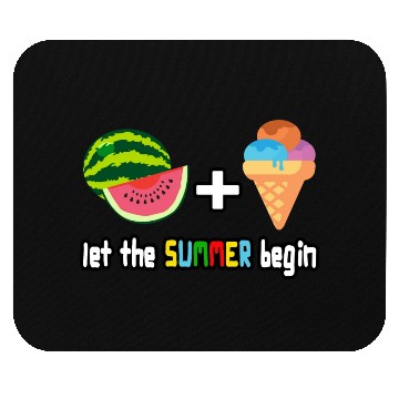 Discover summer cool watermelon, ice cream vacation holiday Mouse Pads