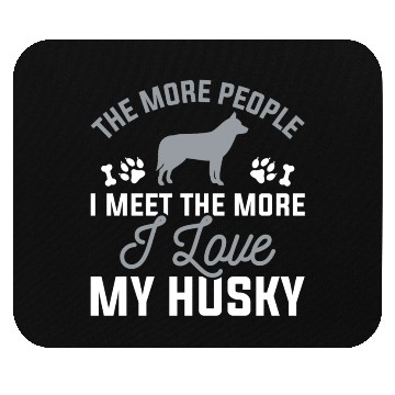 Discover I Love My Husky Mouse Pads