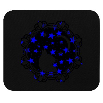 Discover Cat Moon Mouse Pads