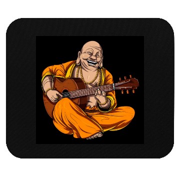 Discover Buddha Playing Guitar Mouse Pads