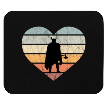 Discover I Love Viking Warrior With Axe Mouse Pads