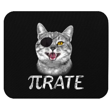 Discover Funny Pi Day Math Science Cat Pirate Mouse Pads