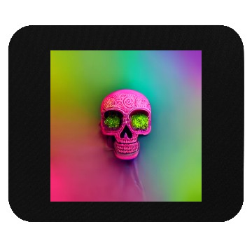 Discover budsack neon neon mexican holiday skull day Mouse Pads