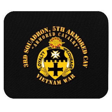 Discover Army 3rd Squadron 5th Armored Cav Vietnam War Mouse Pads